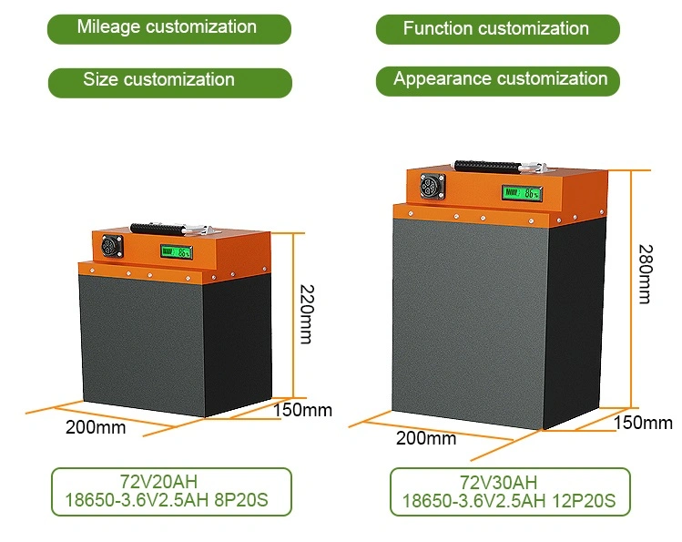 Battery Charger Rechargeable 96V 60V 72V 10ah 15ah 20ah 25ah 30ah 40ah 50ah 60ah LiFePO4 Battery for Electric Vehicle /Lihium Ion Battery