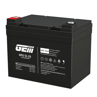 Batteria elettrolitica premium PVC gel Sio2 da 12V33ah per riserve di energia rinnovabile