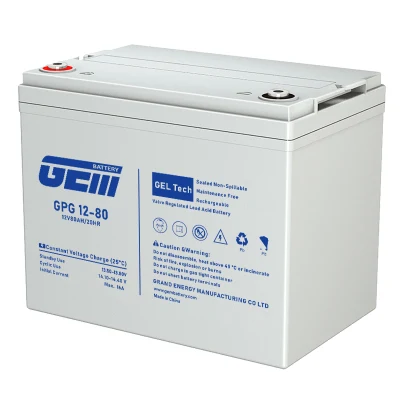 Batteria elettrolitica Sio2 in gel PVC premium 12V80ah per riserva di energia rinnovabile